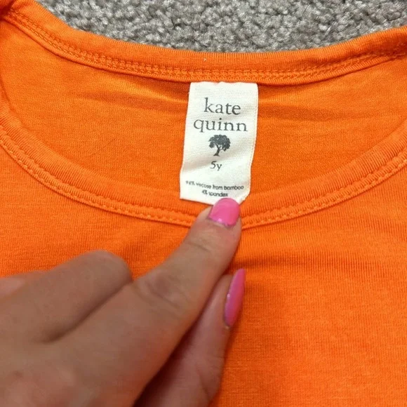 Kate Quinn Orange Tee - Picture 2 of 5